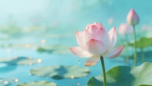 小清新荷花
