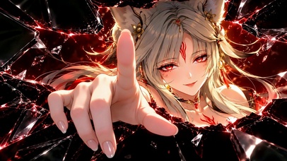 破屏红瞳狐耳少女-心月狐