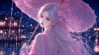 古风撑伞少女