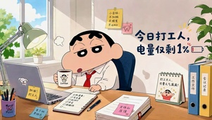 今日打工人蜡笔小新