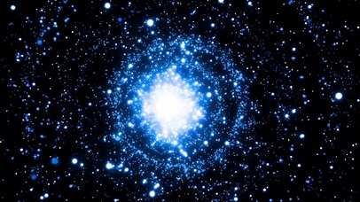 绚烂宁静星空粒子动态闪烁