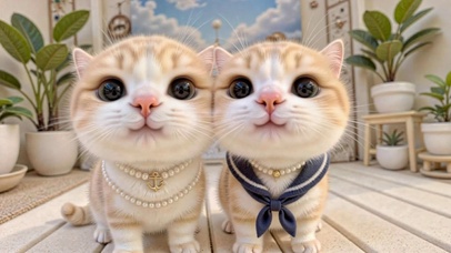 软萌两只奶橘小猫咪