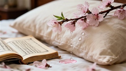 唯美花瓣伴书香