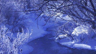 冬天雪湖