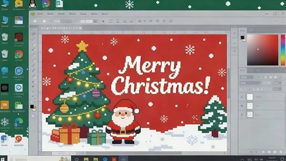 像素风圣诞树老人