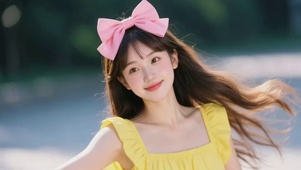 夏日甜美的美女