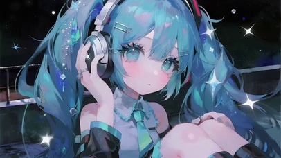 唱跳间隙初音