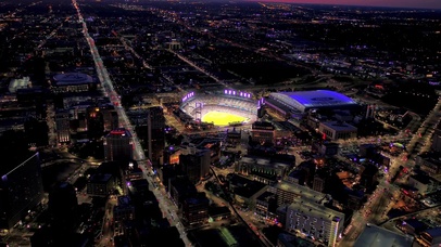 4k城市夜景航拍