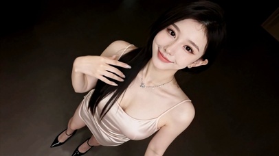 转圈的可爱美女动态壁纸