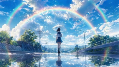 雨后的彩虹