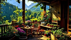 治愈山间小屋4K