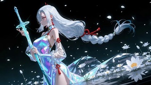 炫彩持剑少女申鹤