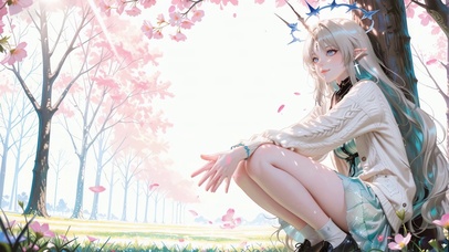 秋日枫林女孩-卡提西娅