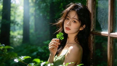 清纯森系气质少女