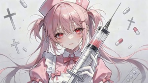 可爱护士女孩