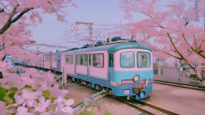 樱花火车