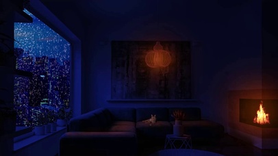 雨夜豪华芝加哥公寓