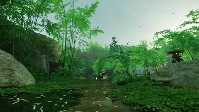 对马岛之魂绿色竹林雨天伤感风