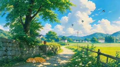 夏日乡村小路