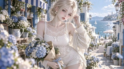 滨海花街金发美少女