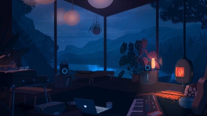夜间小屋