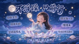 情绪壁纸 不浮躁 只前行