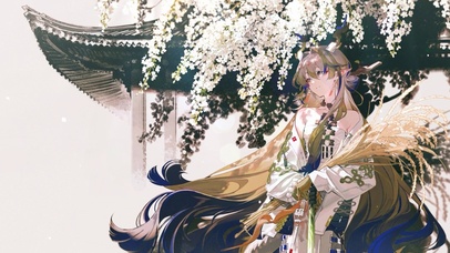檐花穗影 黍