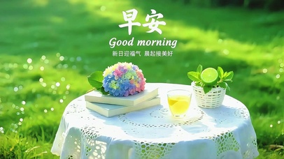 晨起迎福气