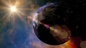 太空中的地球