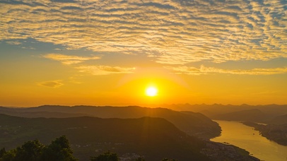 4K夏日风光夕阳日落