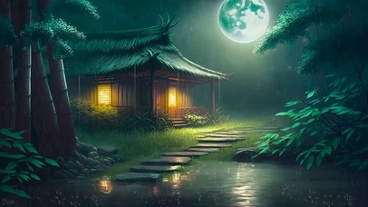 雨夜小屋