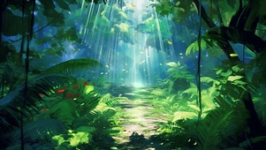 绿色护眼森林壁纸