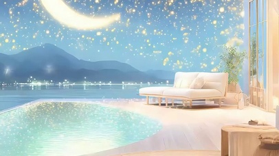 夜景海景 带鱼屏