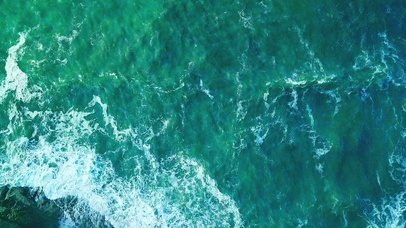 4K治愈护眼大海海浪