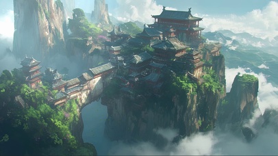 云雾群峰古建筑群