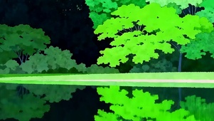 护眼绿景带鱼屏