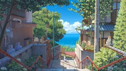治愈夏天海边小镇