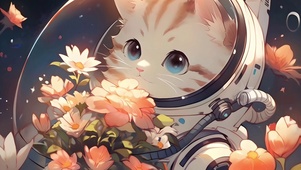 猫猫鲜花