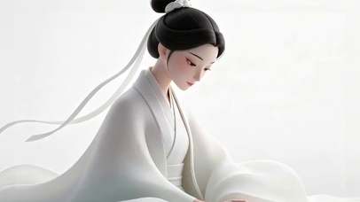 素衣低眉，静候清风
