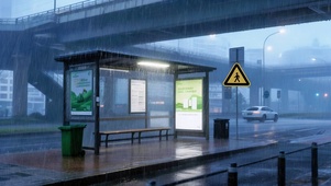 雨天站台
