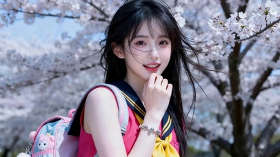 治愈樱花女孩