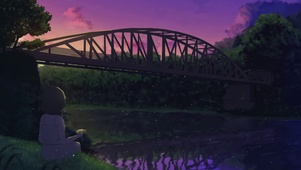 唯美傍晚流星雨