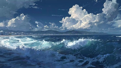 海边海浪