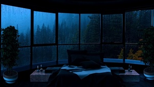 松林雨夜卧室