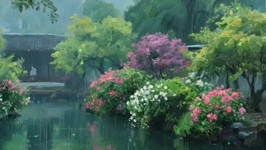 护眼绿景带鱼屏