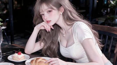 吃甜点少女