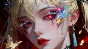 绮妆红眸