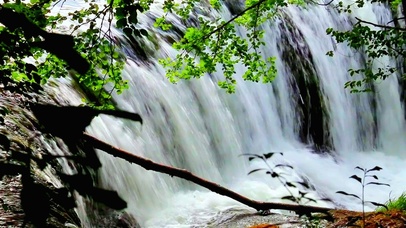 唯美治愈瀑布4K