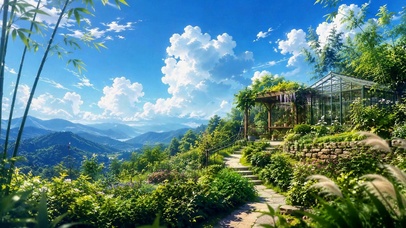 山间绿意花园