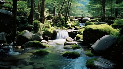 山中小溪
